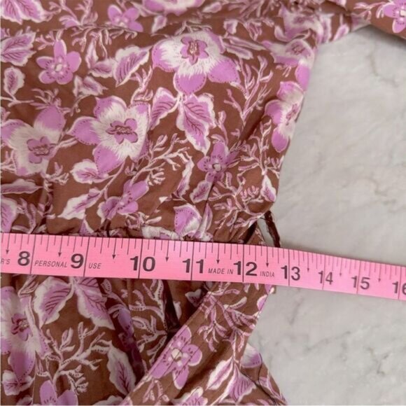 Jason Wu one shoulder floral cotton blend belted mini dress. M - Picture 16 of 16